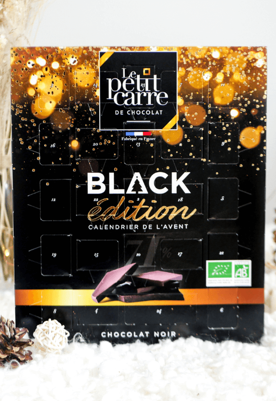 Calendrier chocolat noir