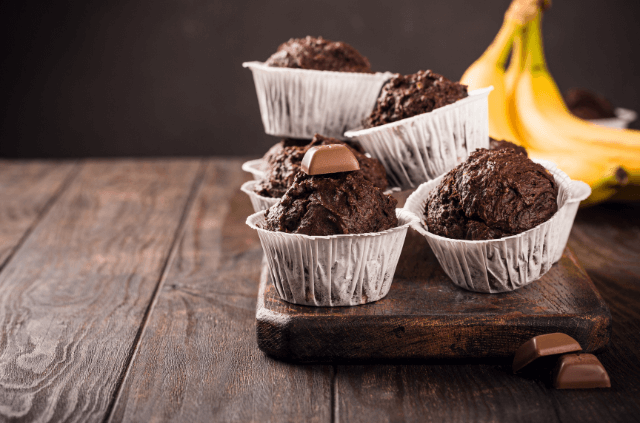 Muffin chocolat banane